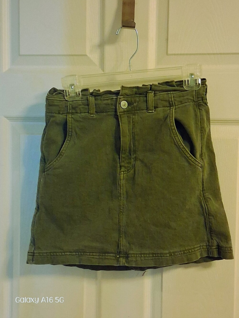 AMERICAN EAGLE Khaki Olive Green Casual Mini Skirt Size 2